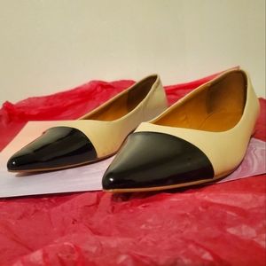 Jcrew patent leather 2 tone flats